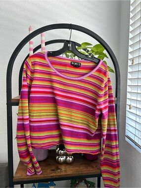 Vintage Crop Mixit Sweater